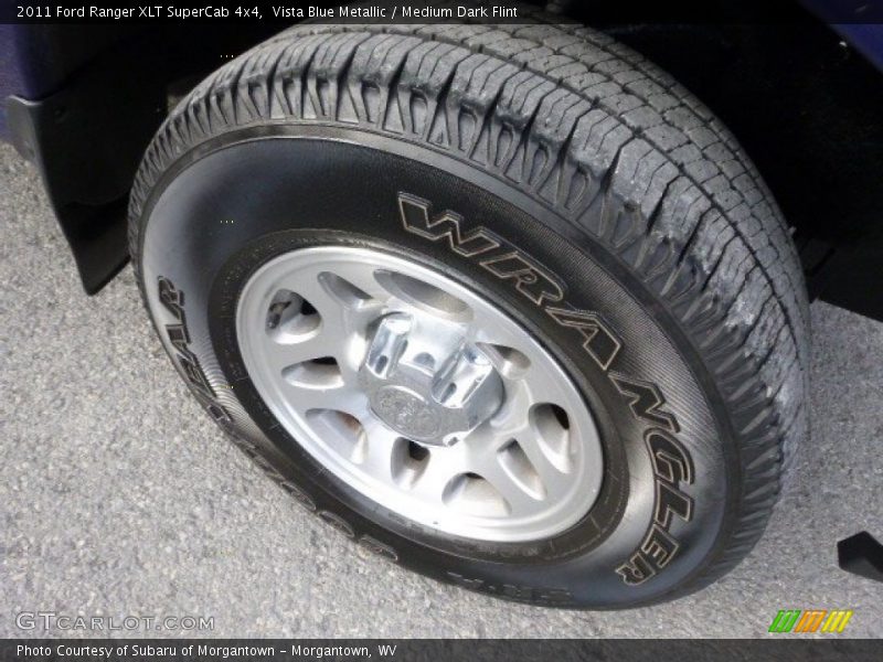Vista Blue Metallic / Medium Dark Flint 2011 Ford Ranger XLT SuperCab 4x4