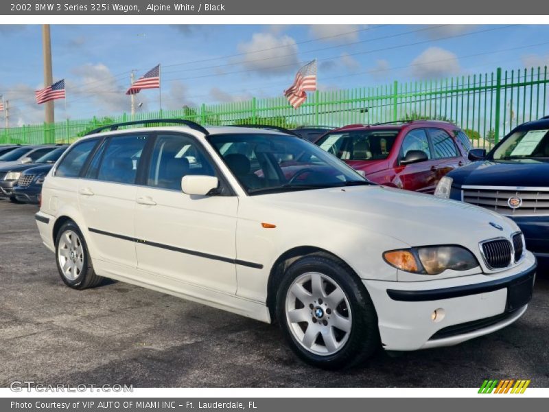 Alpine White / Black 2002 BMW 3 Series 325i Wagon