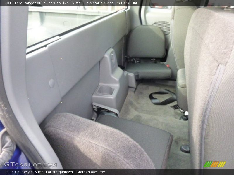 Vista Blue Metallic / Medium Dark Flint 2011 Ford Ranger XLT SuperCab 4x4