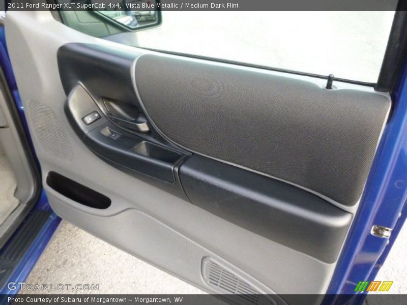 Vista Blue Metallic / Medium Dark Flint 2011 Ford Ranger XLT SuperCab 4x4