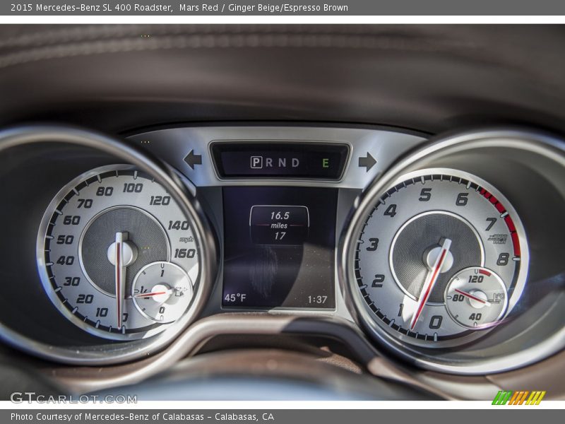 Mars Red / Ginger Beige/Espresso Brown 2015 Mercedes-Benz SL 400 Roadster
