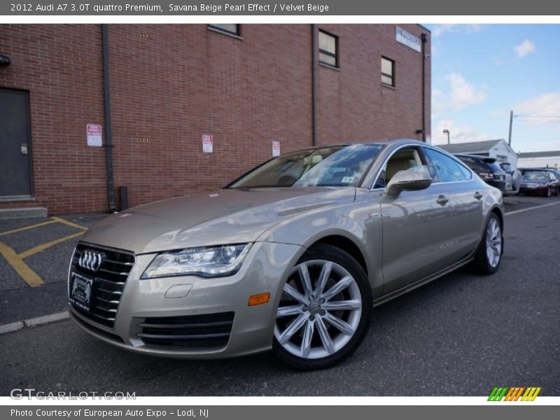 Savana Beige Pearl Effect / Velvet Beige 2012 Audi A7 3.0T quattro Premium