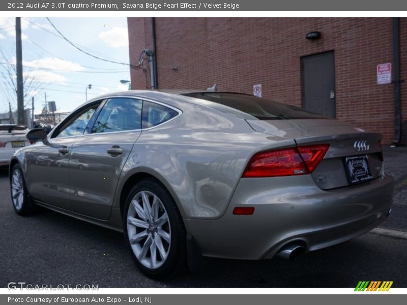 Savana Beige Pearl Effect / Velvet Beige 2012 Audi A7 3.0T quattro Premium