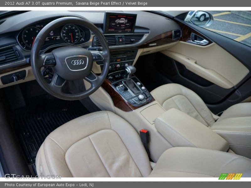 Savana Beige Pearl Effect / Velvet Beige 2012 Audi A7 3.0T quattro Premium