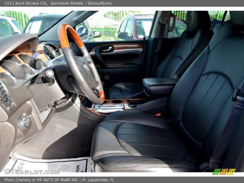 Quicksilver Metallic / Ebony/Ebony 2011 Buick Enclave CXL