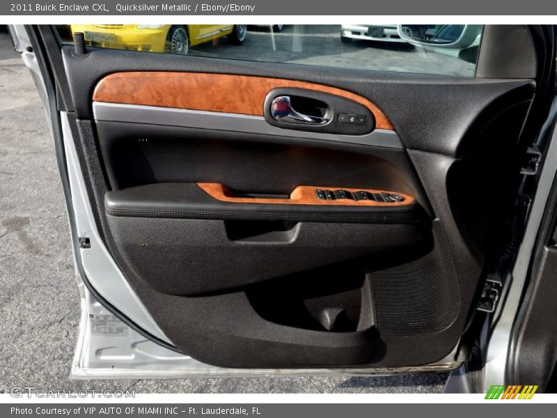 Quicksilver Metallic / Ebony/Ebony 2011 Buick Enclave CXL