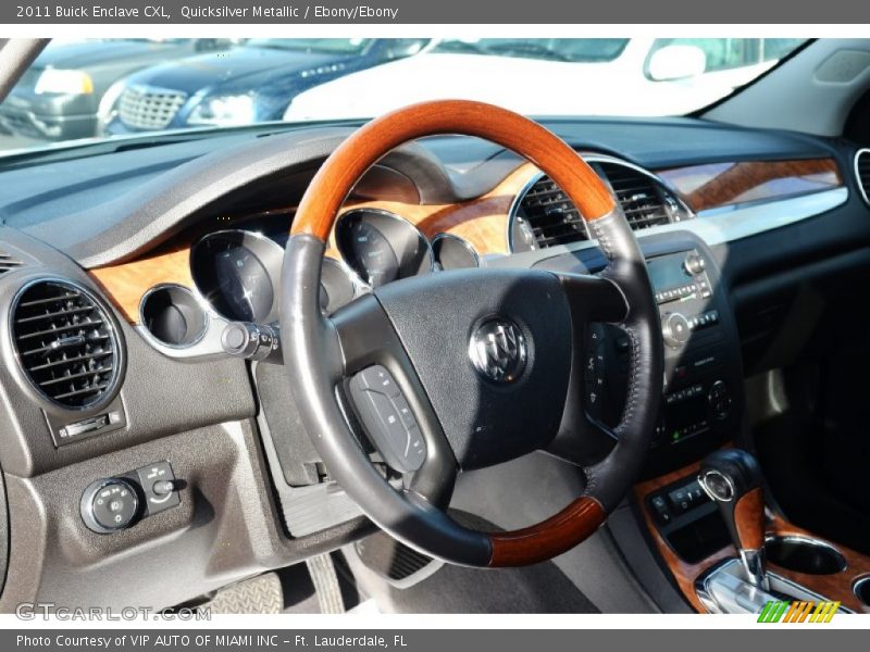 Quicksilver Metallic / Ebony/Ebony 2011 Buick Enclave CXL