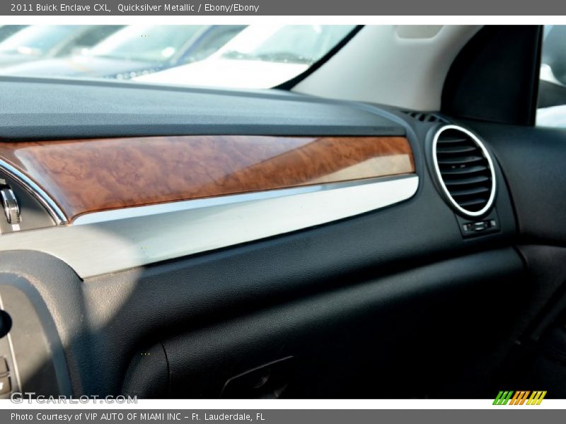 Quicksilver Metallic / Ebony/Ebony 2011 Buick Enclave CXL