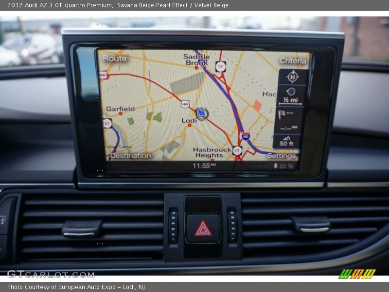 Savana Beige Pearl Effect / Velvet Beige 2012 Audi A7 3.0T quattro Premium