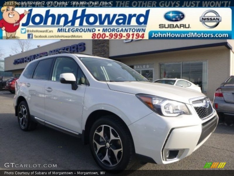 Satin White Pearl / Black 2015 Subaru Forester 2.0XT Touring
