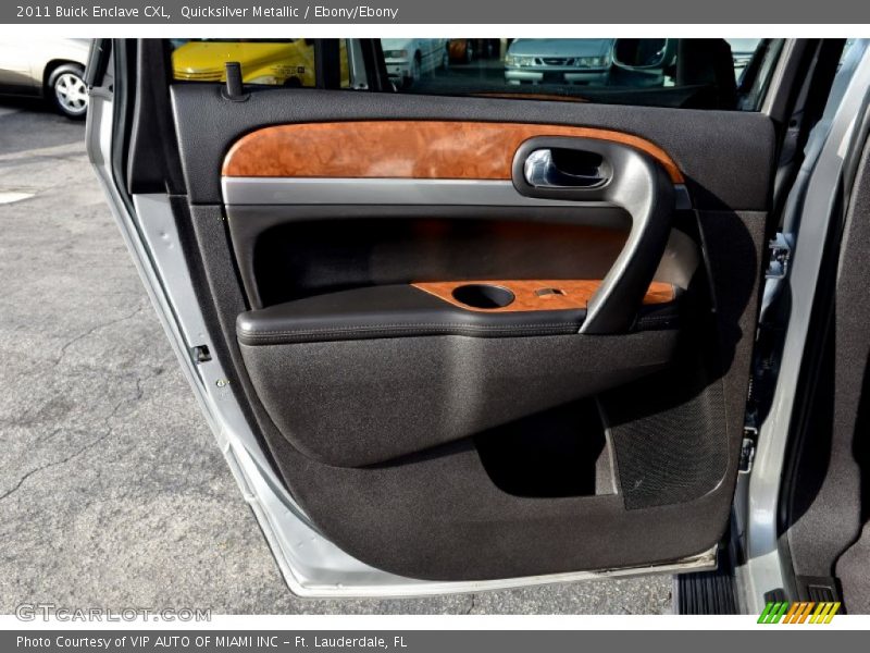 Quicksilver Metallic / Ebony/Ebony 2011 Buick Enclave CXL
