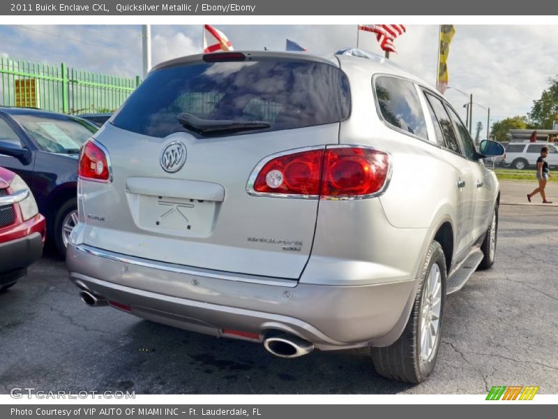 Quicksilver Metallic / Ebony/Ebony 2011 Buick Enclave CXL