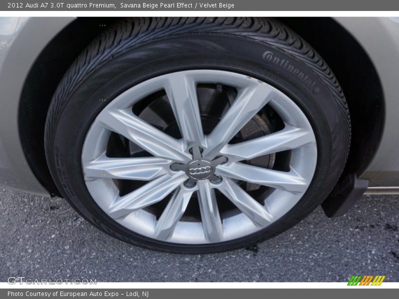 Savana Beige Pearl Effect / Velvet Beige 2012 Audi A7 3.0T quattro Premium