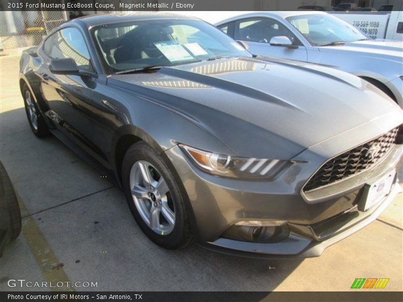 Magnetic Metallic / Ebony 2015 Ford Mustang EcoBoost Coupe