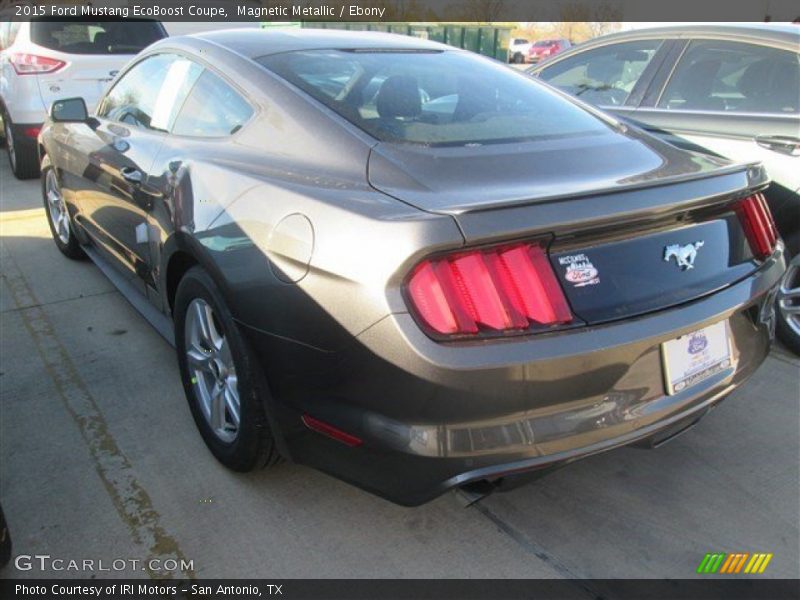 Magnetic Metallic / Ebony 2015 Ford Mustang EcoBoost Coupe