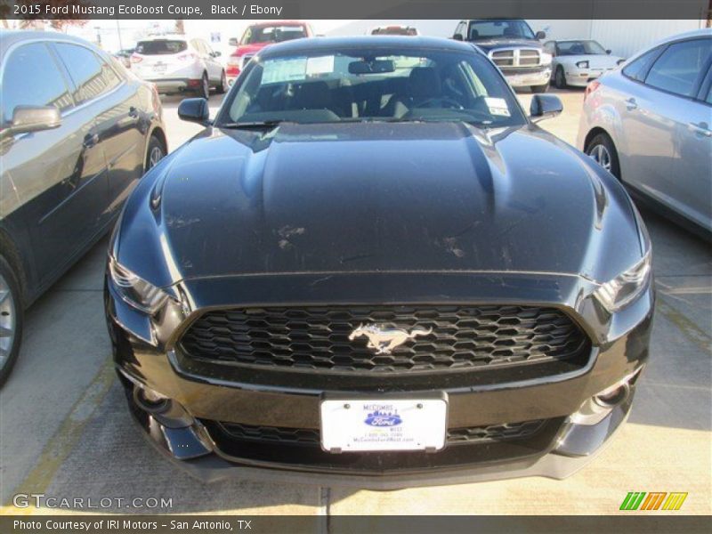 Black / Ebony 2015 Ford Mustang EcoBoost Coupe