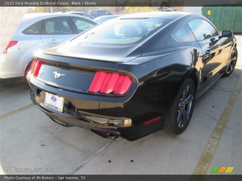 Black / Ebony 2015 Ford Mustang EcoBoost Coupe