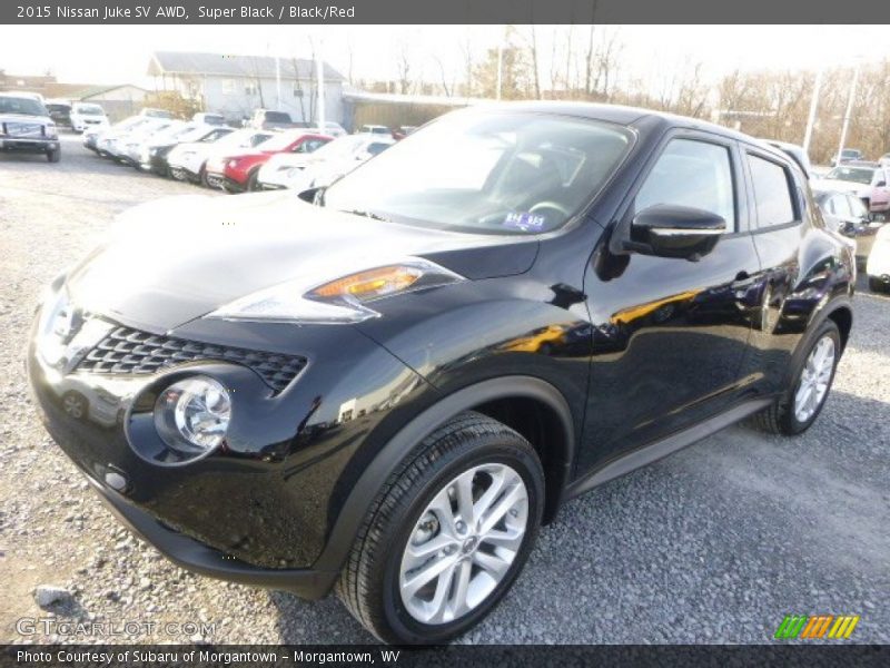 Super Black / Black/Red 2015 Nissan Juke SV AWD