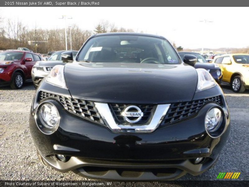 Super Black / Black/Red 2015 Nissan Juke SV AWD
