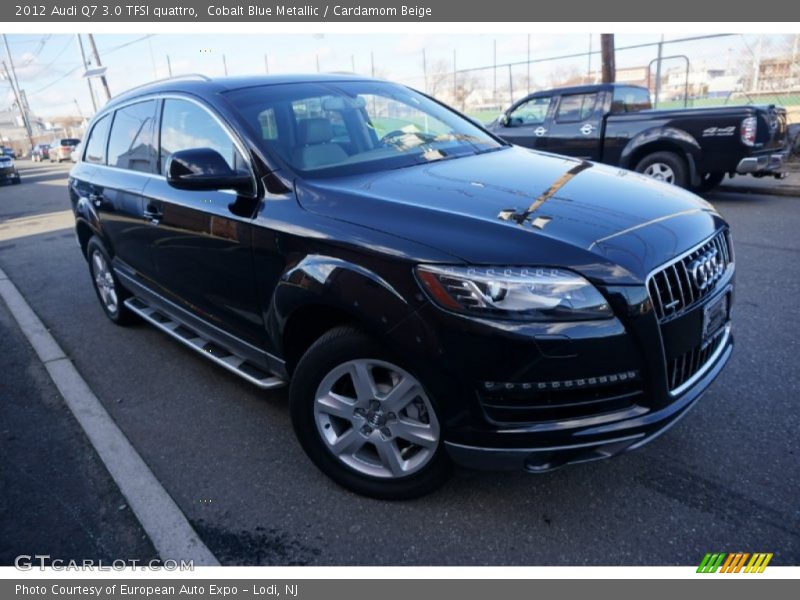 Cobalt Blue Metallic / Cardamom Beige 2012 Audi Q7 3.0 TFSI quattro