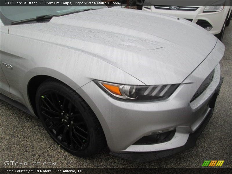 Ingot Silver Metallic / Ebony 2015 Ford Mustang GT Premium Coupe