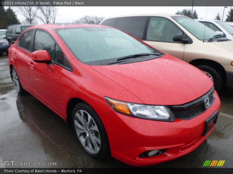 Rallye Red / Black 2012 Honda Civic Si Sedan