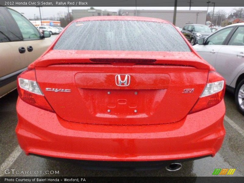 Rallye Red / Black 2012 Honda Civic Si Sedan