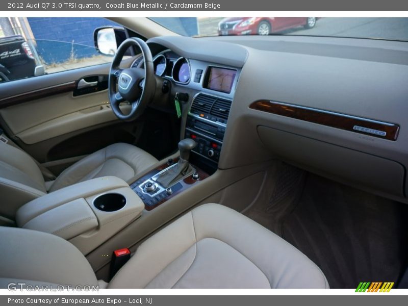 Cobalt Blue Metallic / Cardamom Beige 2012 Audi Q7 3.0 TFSI quattro