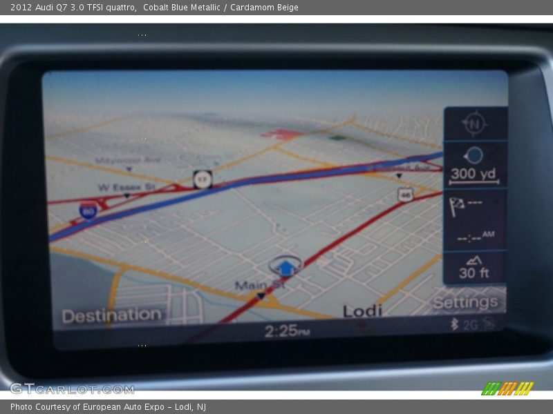 Cobalt Blue Metallic / Cardamom Beige 2012 Audi Q7 3.0 TFSI quattro