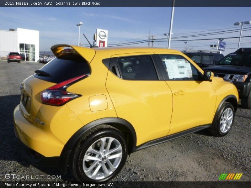 Solar Yellow / Black/Red 2015 Nissan Juke SV AWD