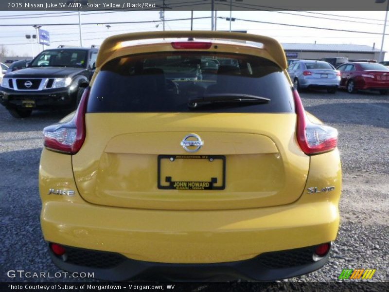 Solar Yellow / Black/Red 2015 Nissan Juke SV AWD