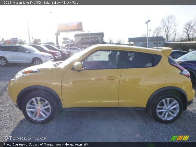 Solar Yellow / Black/Red 2015 Nissan Juke SV AWD