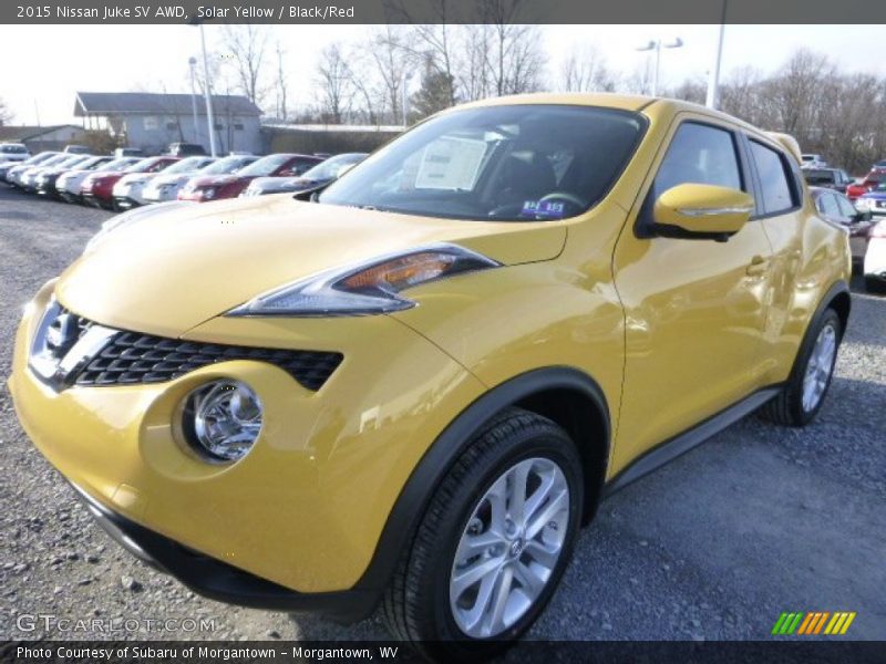 Solar Yellow / Black/Red 2015 Nissan Juke SV AWD
