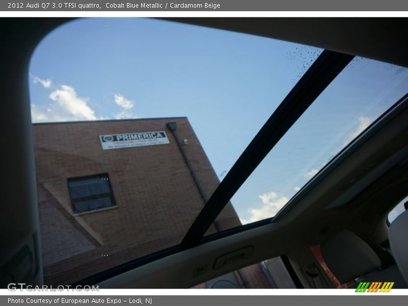 Cobalt Blue Metallic / Cardamom Beige 2012 Audi Q7 3.0 TFSI quattro