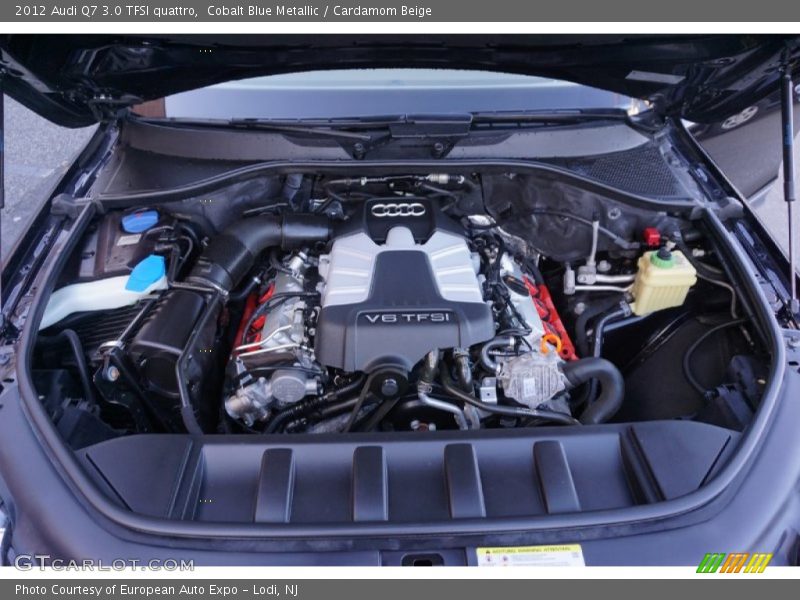 Cobalt Blue Metallic / Cardamom Beige 2012 Audi Q7 3.0 TFSI quattro