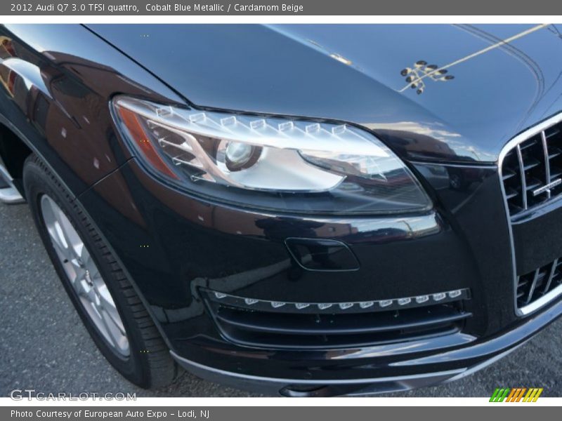 Cobalt Blue Metallic / Cardamom Beige 2012 Audi Q7 3.0 TFSI quattro