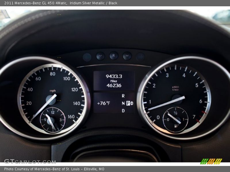 Iridium Silver Metallic / Black 2011 Mercedes-Benz GL 450 4Matic