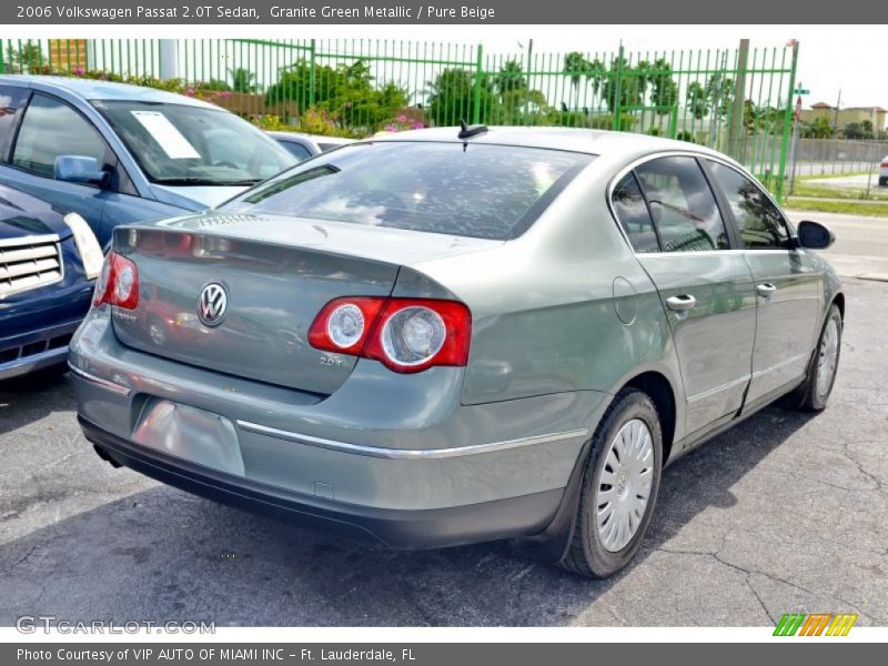 Granite Green Metallic / Pure Beige 2006 Volkswagen Passat 2.0T Sedan