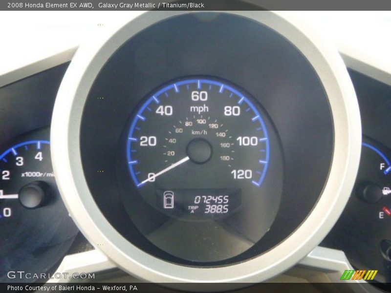 Galaxy Gray Metallic / Titanium/Black 2008 Honda Element EX AWD