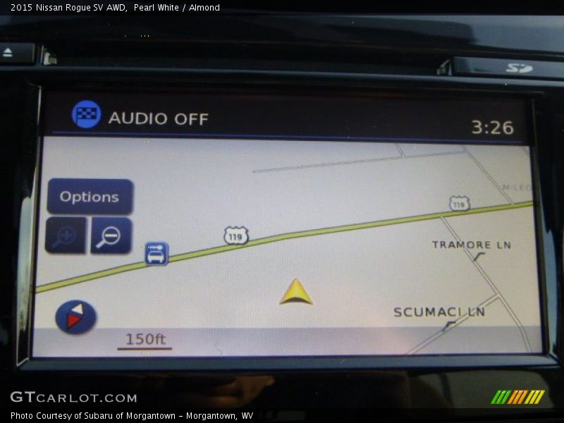 Pearl White / Almond 2015 Nissan Rogue SV AWD
