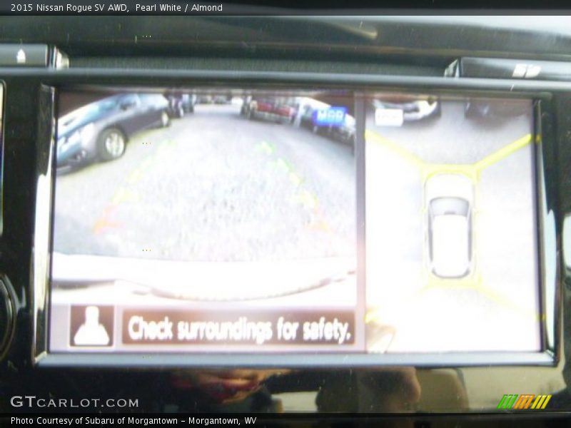 Pearl White / Almond 2015 Nissan Rogue SV AWD