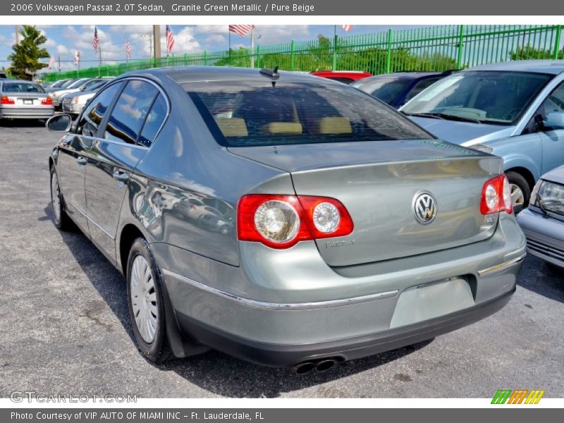 Granite Green Metallic / Pure Beige 2006 Volkswagen Passat 2.0T Sedan