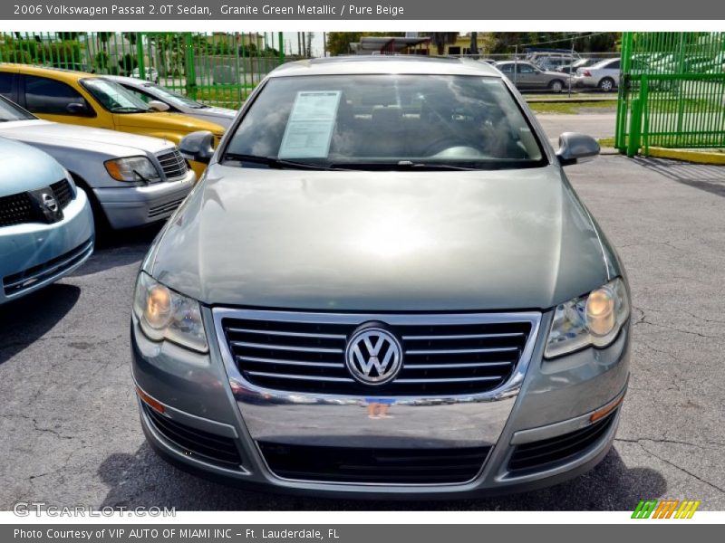 Granite Green Metallic / Pure Beige 2006 Volkswagen Passat 2.0T Sedan