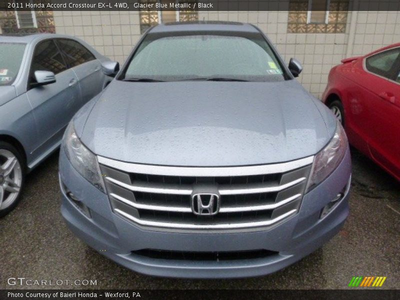 Glacier Blue Metallic / Black 2011 Honda Accord Crosstour EX-L 4WD