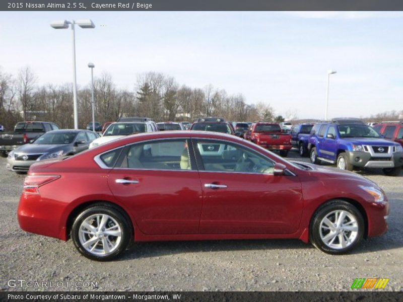 Cayenne Red / Beige 2015 Nissan Altima 2.5 SL