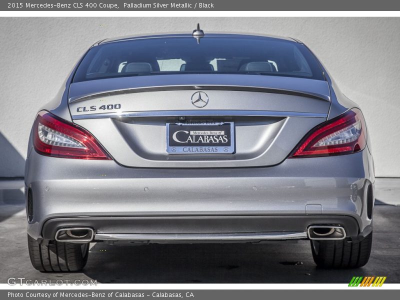 Palladium Silver Metallic / Black 2015 Mercedes-Benz CLS 400 Coupe