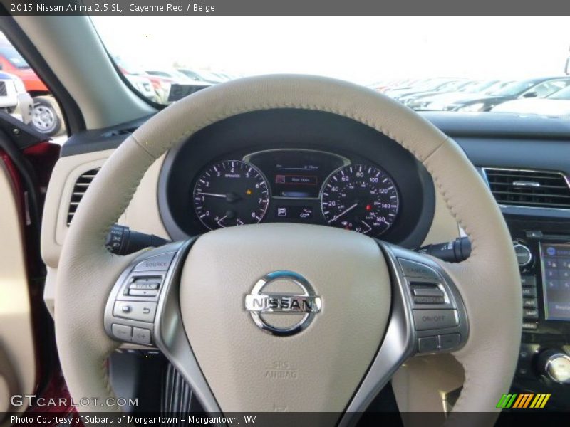 Cayenne Red / Beige 2015 Nissan Altima 2.5 SL