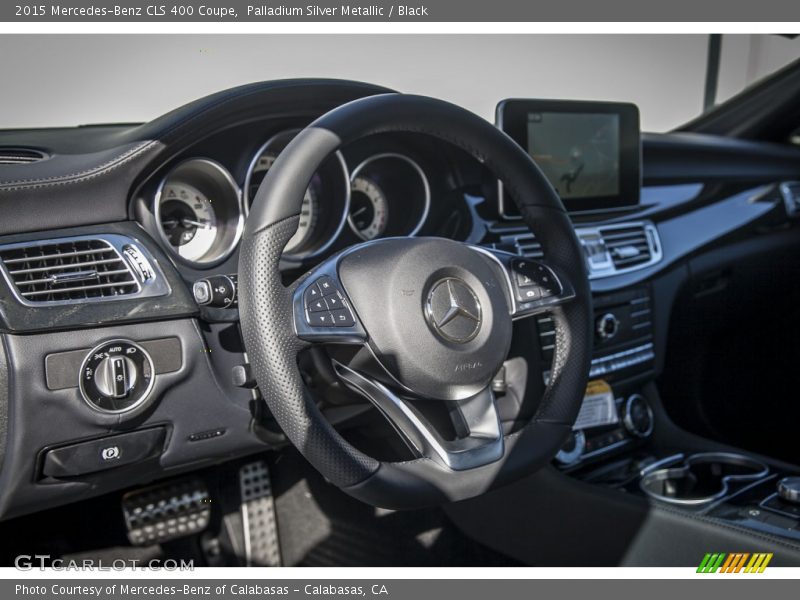 Palladium Silver Metallic / Black 2015 Mercedes-Benz CLS 400 Coupe