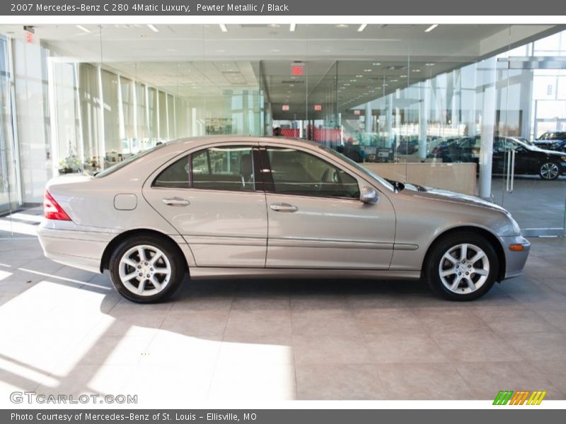Pewter Metallic / Black 2007 Mercedes-Benz C 280 4Matic Luxury