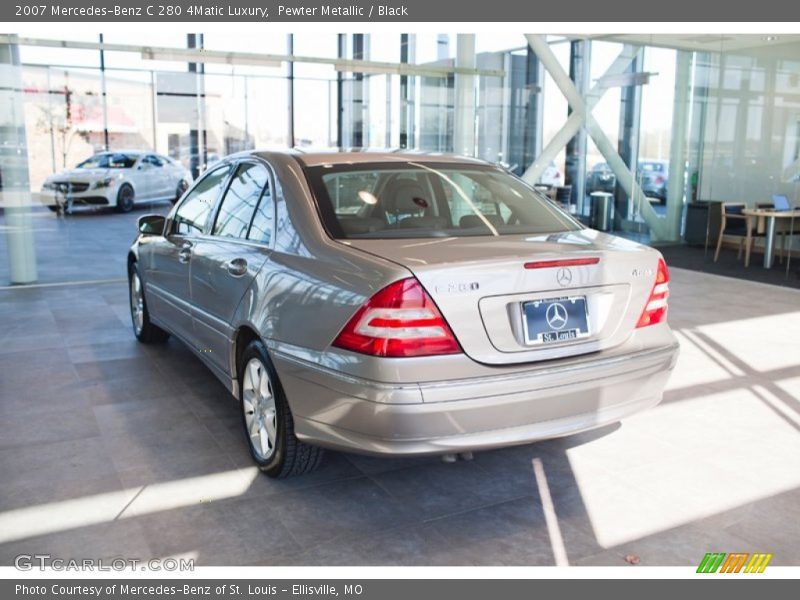 Pewter Metallic / Black 2007 Mercedes-Benz C 280 4Matic Luxury